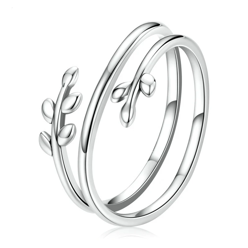 Anel de prata Fashion Personality com múltiplos círculos de vime. Um acessório elegante e sofisticado para realçar seu estilo único em qualquer ocasião. — foto 6