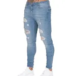 Nieuwe ripped jeans in Europese en Amerikaanse stijl met hoge taille en slim fit. Perfect voor een slank en modieus silhouet. — foto 4
