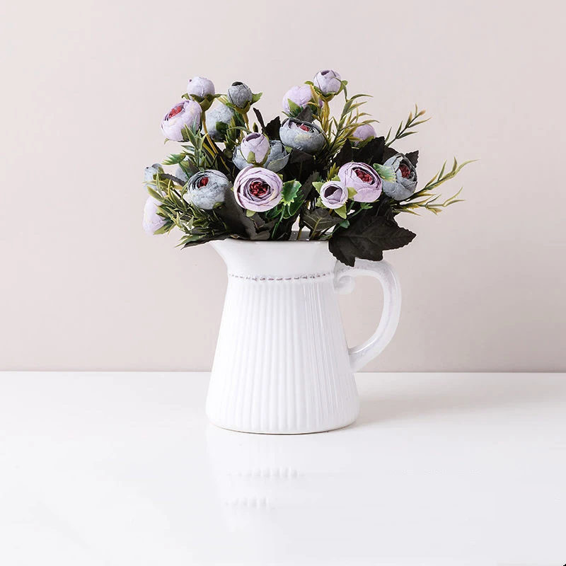 Ceramic Single Ear Modern Minimalist Living Room Flower Arrangement Desktop Floral Ornament, perfect for home or office — photo 19