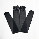 Calcetines largos con lazo de encaje simple de moda para mujer — foto 1