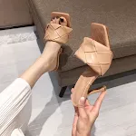 New Woven Square Toe Open Toed Sandals and Slippers Experience Ultimate Comfort and Style Perfect Footwear for Summer an — photo 10