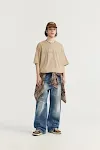 Men's Wide Leg Denim Trousers New Washed-out Vintage Straight-leg. Comfortable and stylish jeans for a relaxed, modern l — photo 3