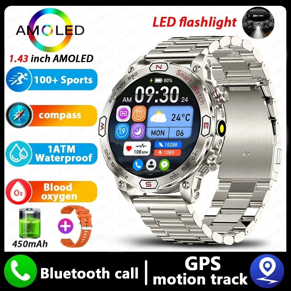 Smartwatch com tela HD AMLOED, chamadas Bluetooth e monitor esportivo. Perfeita para acompanhar seu treino e atividades diárias. — foto 3