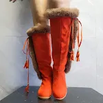 Winter Plush Long Boots for Women Combat Boots Wedges Shoes Warm and comfortable boots, perfect for winter, offering sty — photo 5