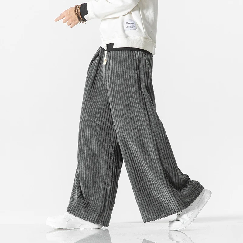 Men's Corduroy Loose Straight Wide-leg Pants, Comfortable and Stylish Casual Wear, Relaxed Fit, Perfect for Everyday Com — photo 11