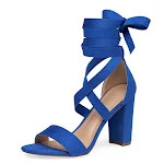 Sandali con tacco alto da donna con cinturino alla caviglia e cinturini incrociati, perfetti per un look elegante e femminile, ideali per ogni evento. — foto 3