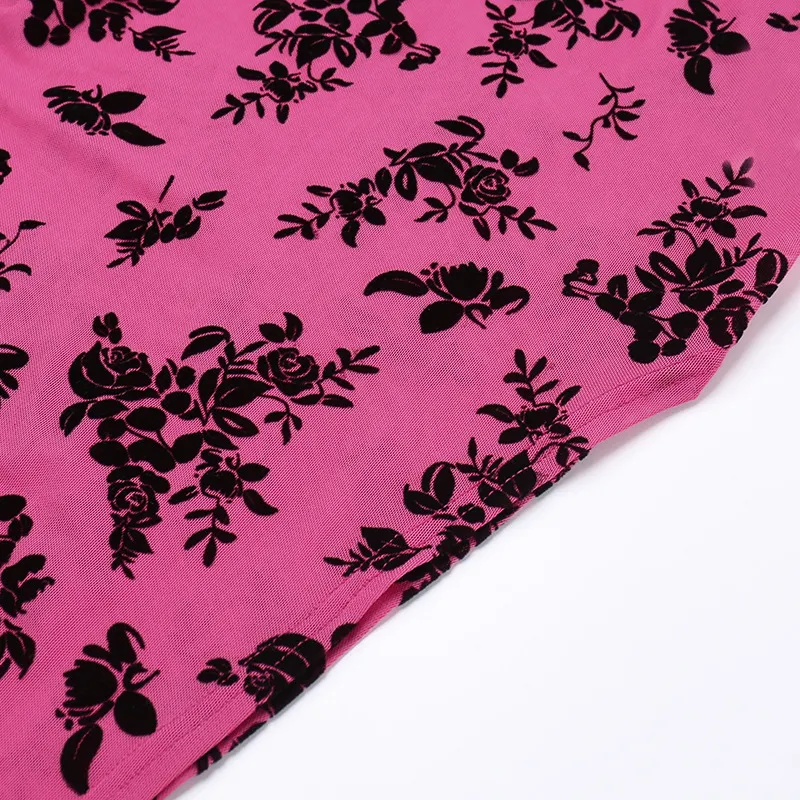 Title 22, Dames sling backless print split jurk voor een ...
