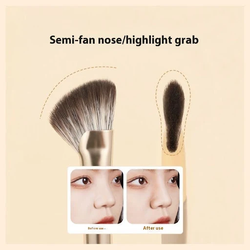 Title 6, 15 Makeup Brushes Suit Face Powder Dotted Color...