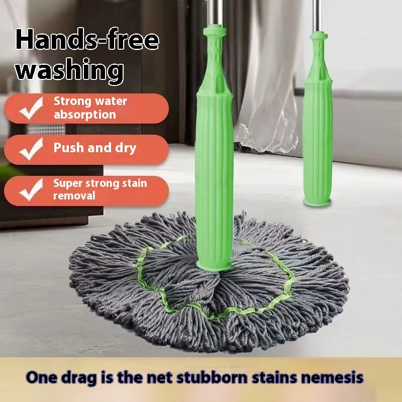 Title 1, Hand Wash Free Self Twisting Rotating Mop for b...