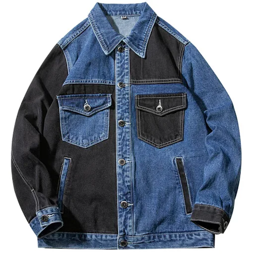 Title 3, Mens Jeans Jacket with Spring and Autumn Color...