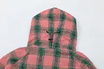 European And American Style Plaid Long Sleeve Hooded Shirt Coat. Stay warm and stylish with this comfortable and versati — photo 3