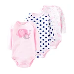 Macacão de roupa de bebê de três peças, perfeito para recém-nascidos. Confortável, prático e fácil de vestir. Ótimo para o dia a dia. — foto 2