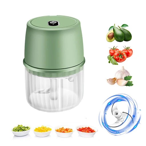 Title 2, USB Rechargeable Electric Garlic Press Portable...