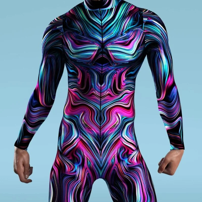 Title 4, 3D Digital Printed One-piece Cosplay Costume, p...