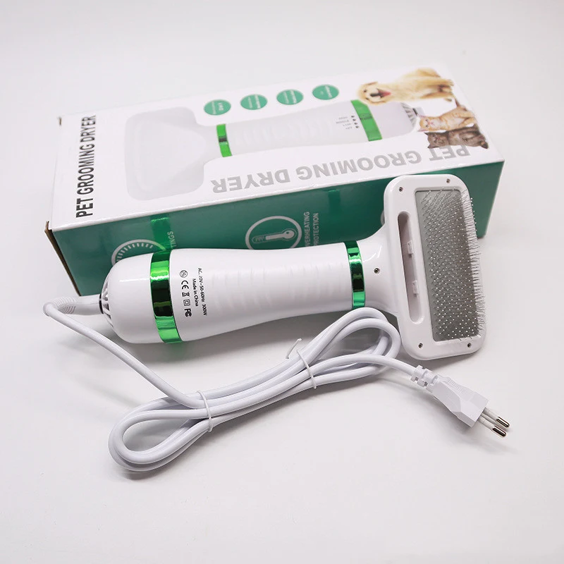 Title 12, 2 in 1 Pet Drying Brush Pet Hair Dryer Comb. Dr...