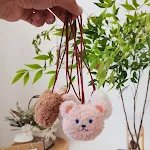Bear Name Tape Pink