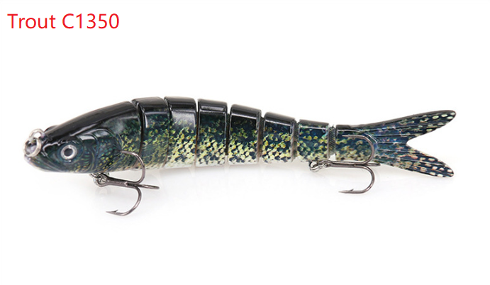 Title 3, Original Fishing Lure Eight Segment Trout Fish,...