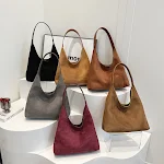 Herfst Winter Retro Niche Suède Western Style Schoudertas, een veelzijdige tas voor dames, perfect voor de herfst en winter. — foto 4