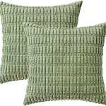 Almofada simples para casa de veludo cotelê com estampa de espiga de trigo, macia e elegante para decoração e conforto. — foto 20
