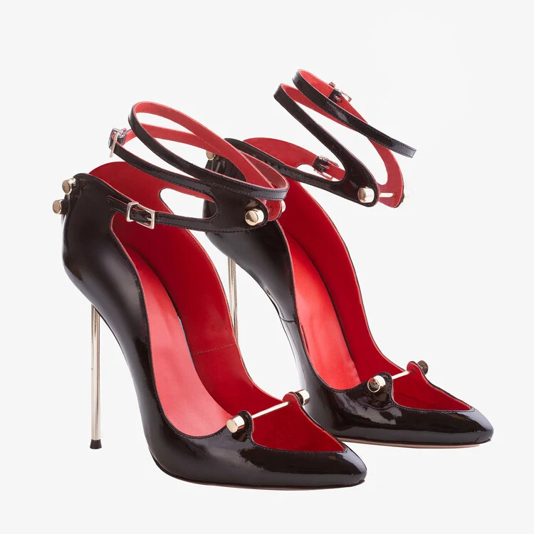 Damen Sandalen mit spitzer Zehenpartie und Metallschnalle Stilvolle Schuhe für Frauen Bequem und elegant für jeden Anlass Perfekter Look. — foto 9