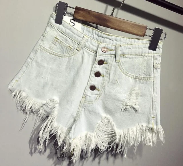 Women's Casual Summer Denim Shorts High Waisted Sexy Short Jeans, perfect for a relaxed summer style, comfortable and fa — photo 2