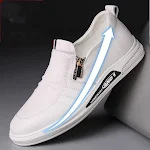 Summer Men's Shoes Fashion Casual Leather Leather Shoes Men's Set Foot Elevated Shoes Breathable Single Shoes — photo 3