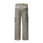 Driedimensionaal gesneden, gewassen, dirty mud baggy jeans met wijde pijpen voor een relaxte, stijlvolle look. — foto 15