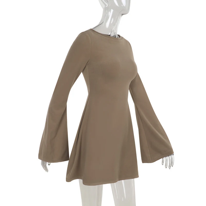 Title 16, Fashionable elegant slim basic woolen long slee...