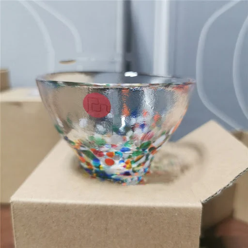 Title 2, Japanese Tsugaru Stained Glass Wine Glasses Enh...