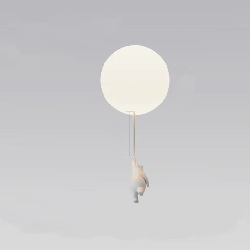 Title 4, Childrens Room Balloon Lamp Cartoon Polar Bear...