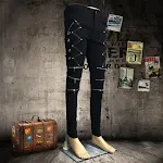Men's Casual Pants Hair Stylist Fashion Korean Slim Fit Skinny Pants with Rivets Non-mainstream style perfect for a mode — photo 6
