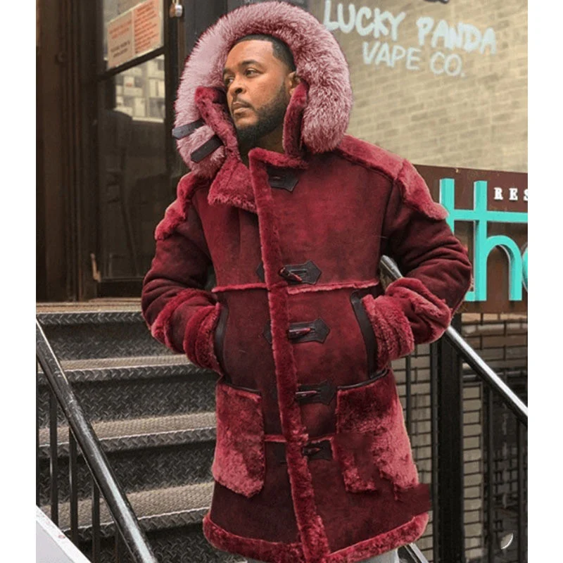 Men's velvet horn button jacket. Experience timeless elegance and sophistication. Perfect for special occasions and elev — photo 1