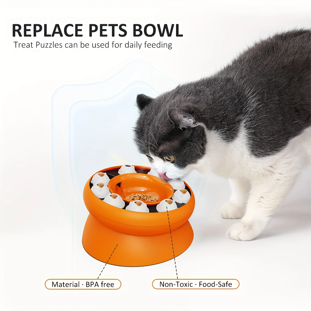 Title 2, Interactive Puzzle For Cats Slow Food Dispenser...
