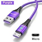 Purple Android cable