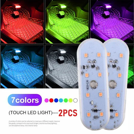 Title 8, Car Induction USB Charging Atmosphere Lamp. Wir...