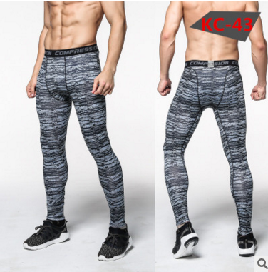 Men's Compression Pants Tights Casual Bodybuilding Camouflage Skinny Leggings for Workout and Fitness — photo 30