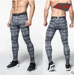 Men's Compression Pants Tights Casual Bodybuilding Camouflage Skinny Leggings for Workout and Fitness — photo 30