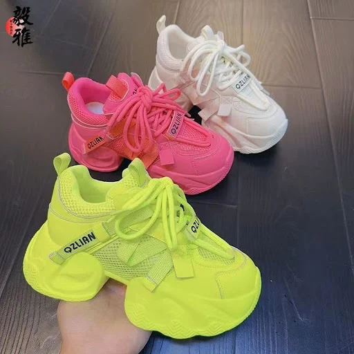 Title 5, Fashion Thick Bottom Sneaker Womens All-match ...