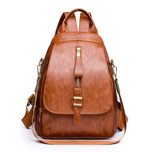 Title 4, Mochila Mom Casual Retro Cor Sólida Externa Cou...