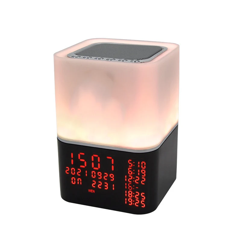 Square Bluetooth Speaker and Small Night Lamp combo, enjoy music and soft lighting, portable and easy to use in your hom — photo 7