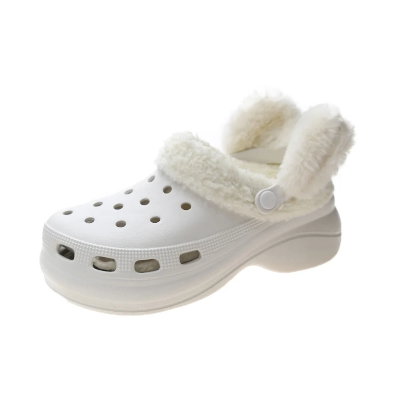 Plush Thick Soled Baotou Sponge Cake Two Wear Cotton Slippers for ultimate comfort and warmth, a cozy treat for your fee — photo 3
