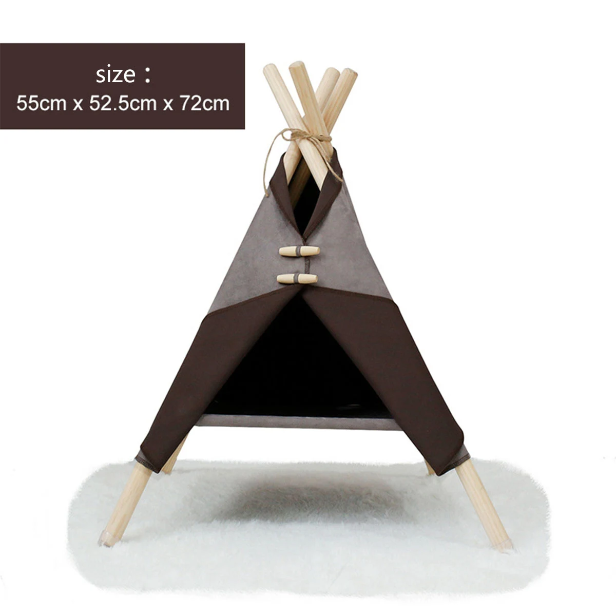 Title 5, Cat Tent Bed Frame, Dog Bed and Pet Bed, Cozy a...