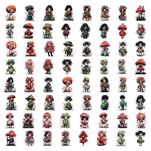 Title 6, Little Zombie Stickers Horror Scarecrow Phone C...