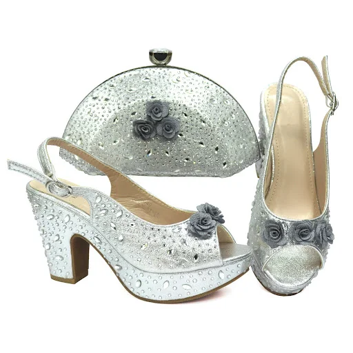 Title 6, High Heels Flower Bag with Fashion Sandals for ...