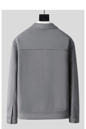 Title 6, Spring New Casual Knitted Polo Collar Jacket Me...