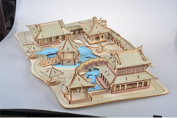 Modelo 3D de Armadura Mecânica em Madeira DIY para montar. Construa uma peça de exibição impressionante, exercite suas habilidades manuais, e divirta-se. — foto 7