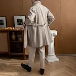 Winter English Casual Wool Mid-length Coat. Stay warm and stylish this winter with this comfortable and versatile wool c — photo 3