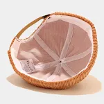 Korean style men and women embroidered small fish corduroy landlord hat. A comfortable and stylish hat for everyday wear — photo 3