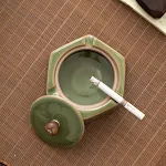 Retro Prevent Fly Ash Ashtray Chinese Creative Household Windproof Design Easy Clean Home Decor — photo 9