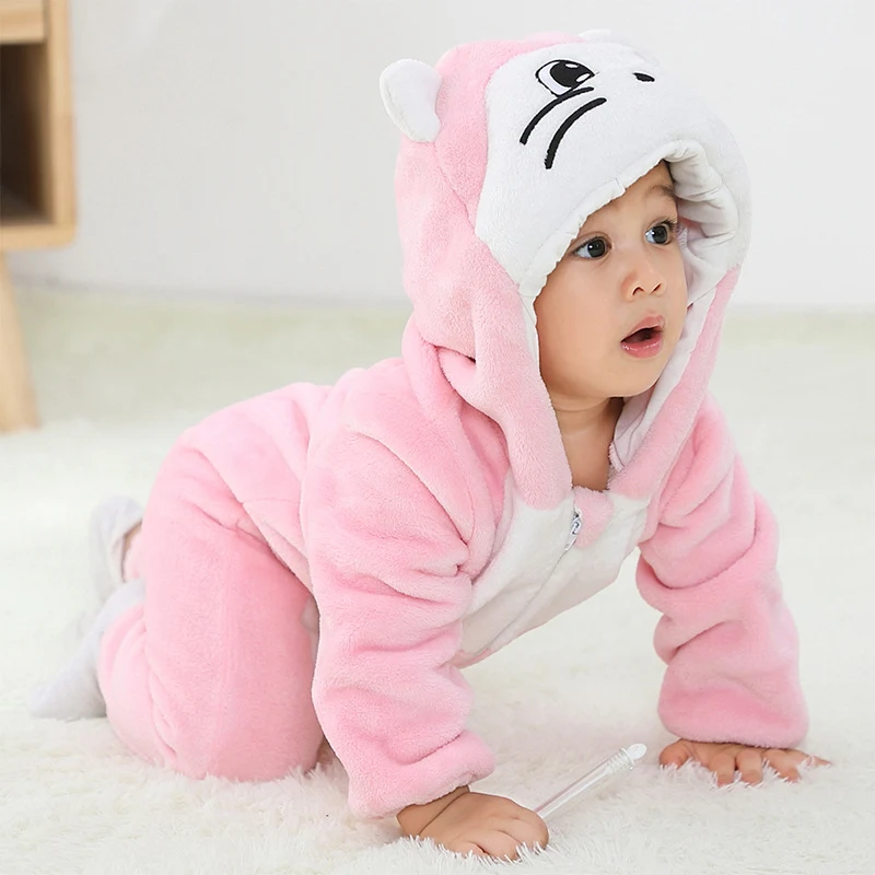 Macacão Infantil de Flanela de Camada Única com Animais Fofos e Macio para Bebês Conforto e Diversão Ideal para Dormir e Brincar — foto 7